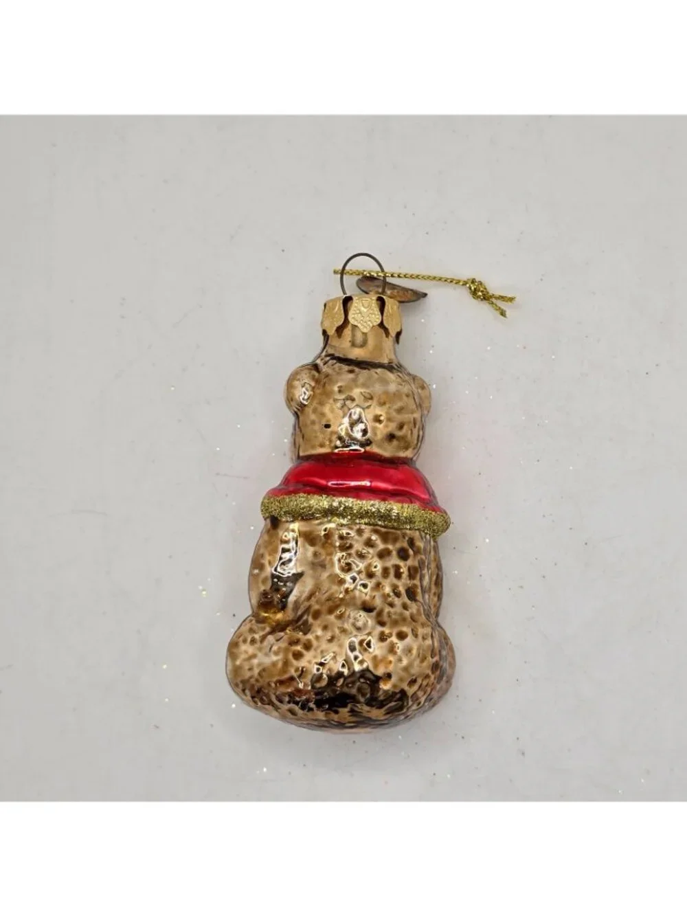 Christmas Ornament Glass Teddy Bear Bunny Thomas Pacconi Museum Series 2003 VTG